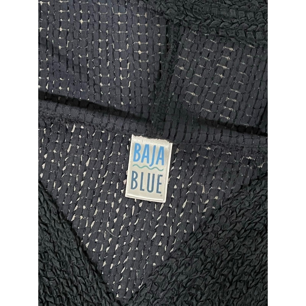 Baja Blue, Black Hooded Cover-up, M, 611-C - Picture 3 of 3